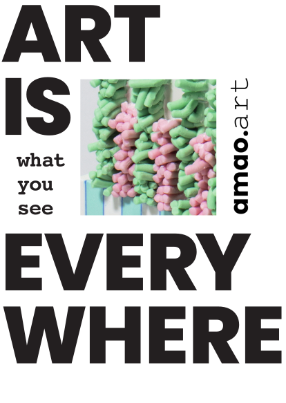 die Vorderseite des Flyers für den Fotowettbewerb "Art is Everywhere // Art is What You See".